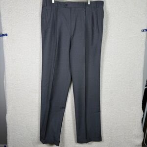 Vitali Collection Made in‎ Italy Wool Dress Pants Size 40 Gray Pleated